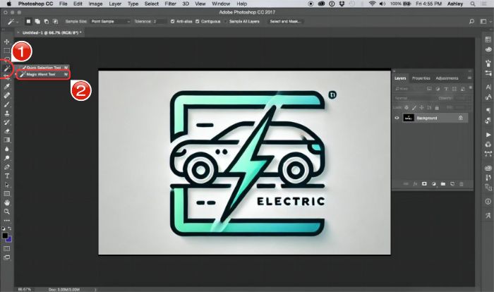 How to Make a Logo Transparent with photoshop 01
