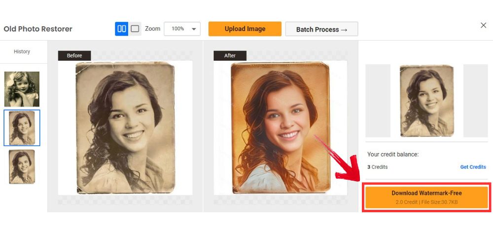How To Restore Old Photos Using VanceAI - 04