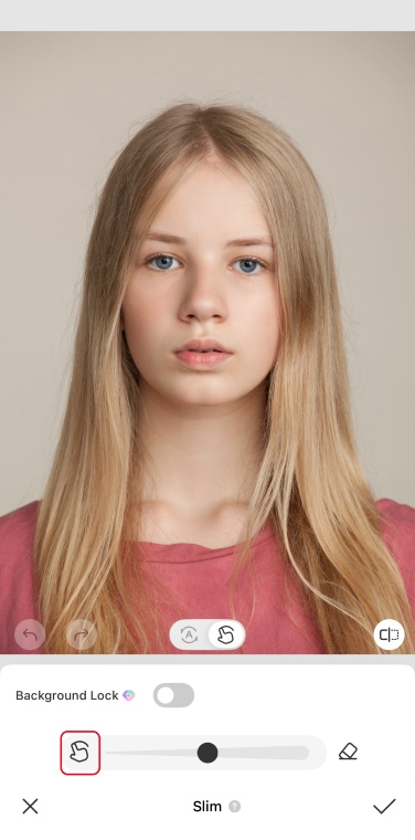 How to Use the Inverted Filter - Adjust facial symmetry 03