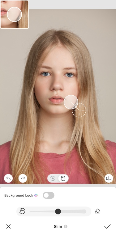 How to Use the Inverted Filter - Adjust facial symmetry 04