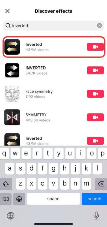 How to Use the Inverted Filter - Tiktok - 04