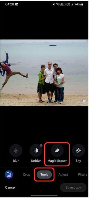 How to Use the iPhone Object Eraser - Android - 06