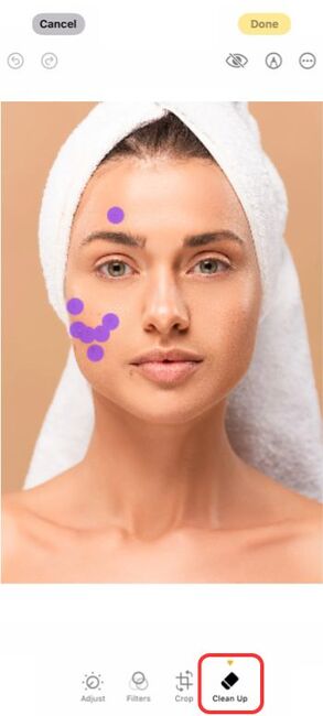 How to Use the iPhone Object Eraser - Remove Blemishes