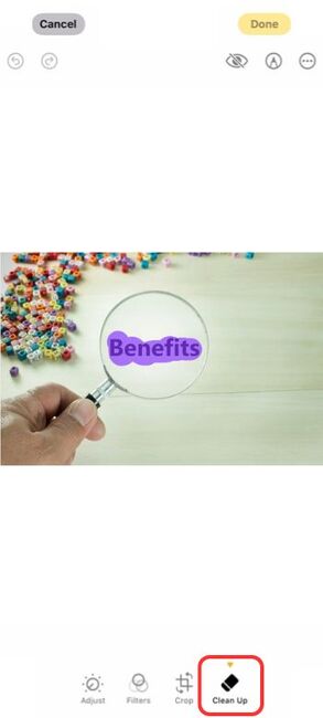 How to Use the iPhone Object Eraser - Remove Text