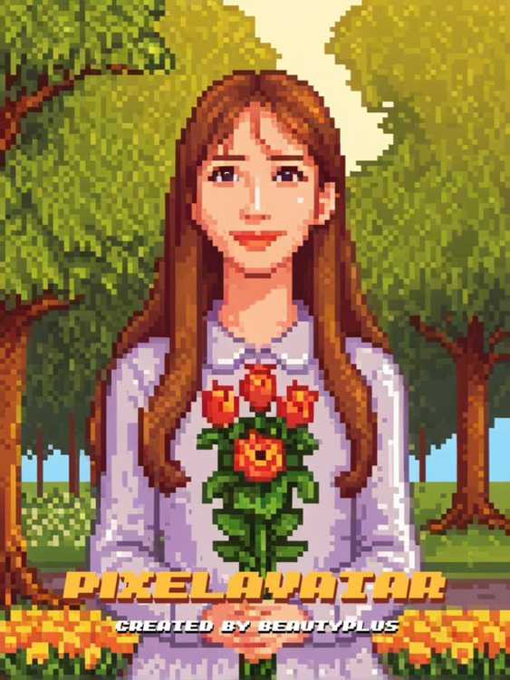 @miku_takami_ Photo pixel art 