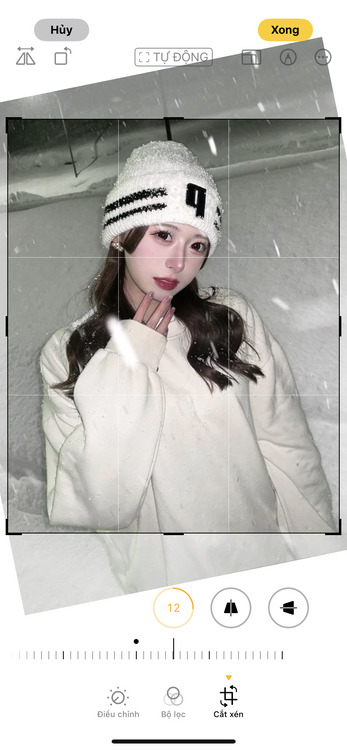 cách lật ảnh trên iphone-Chỉnh góc độ lật ảnh