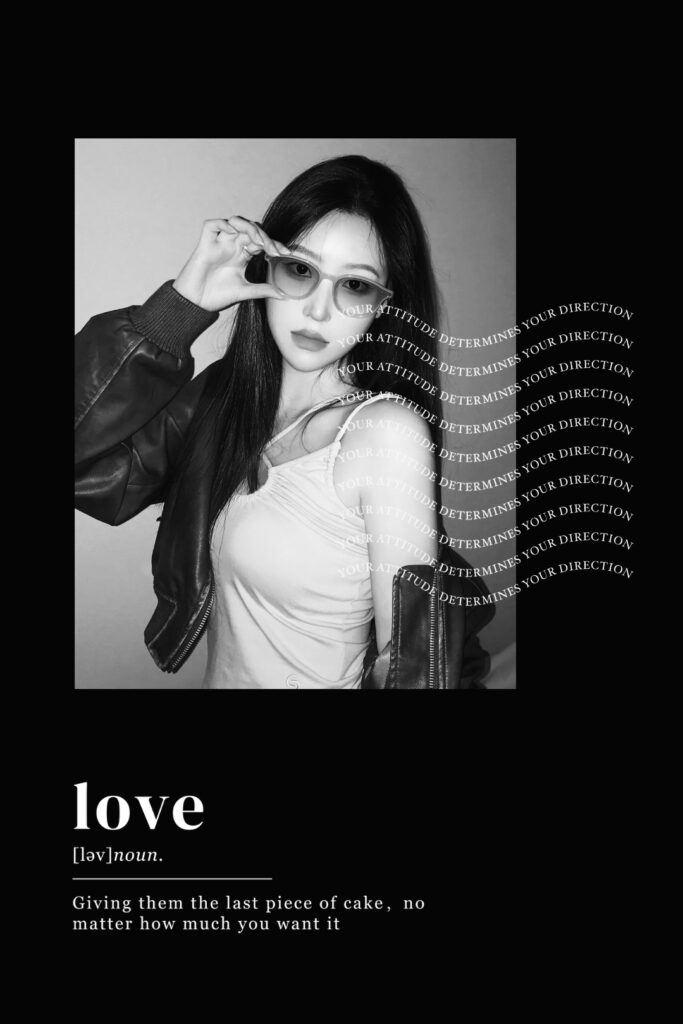 แทรกกรอบรูป - Beauty Plus - เทมเพลตขาวดํา