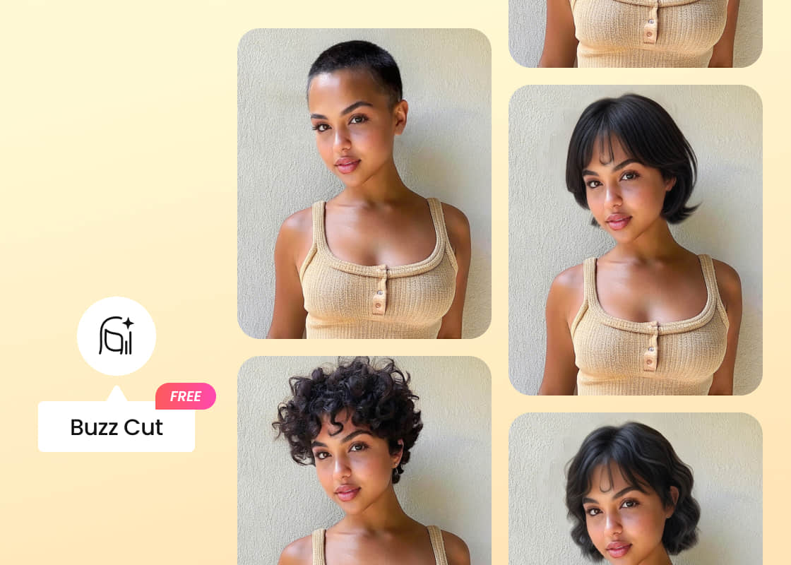 BeautyPlus Buzz Cut Filter