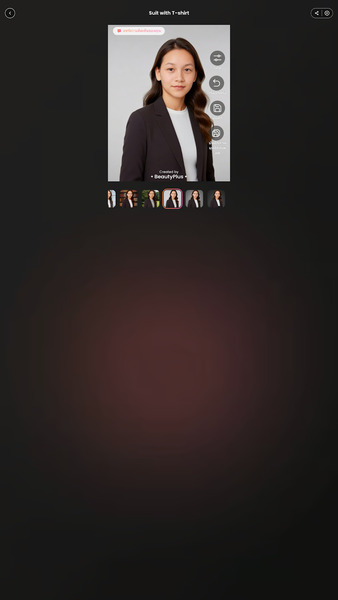 หน้าจอผลลัพธ์หลังจากแปลงรูป