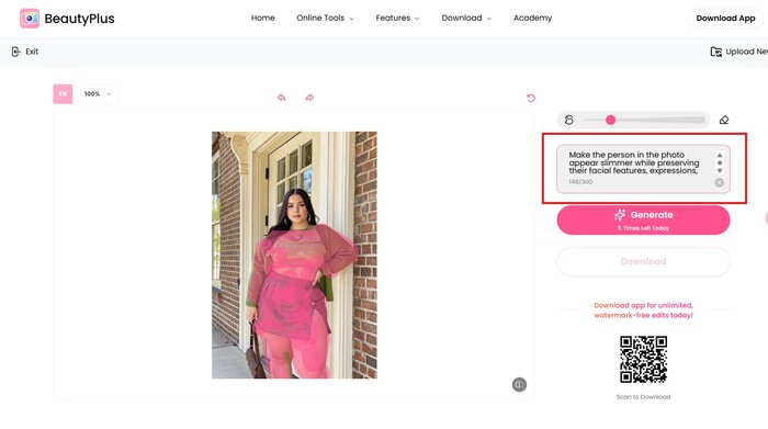 Look skinny - AI Replacer - BeautyPlus- 05