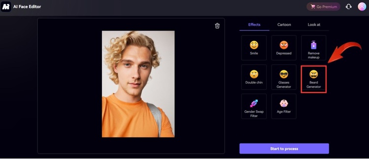 Media AI Effects Section