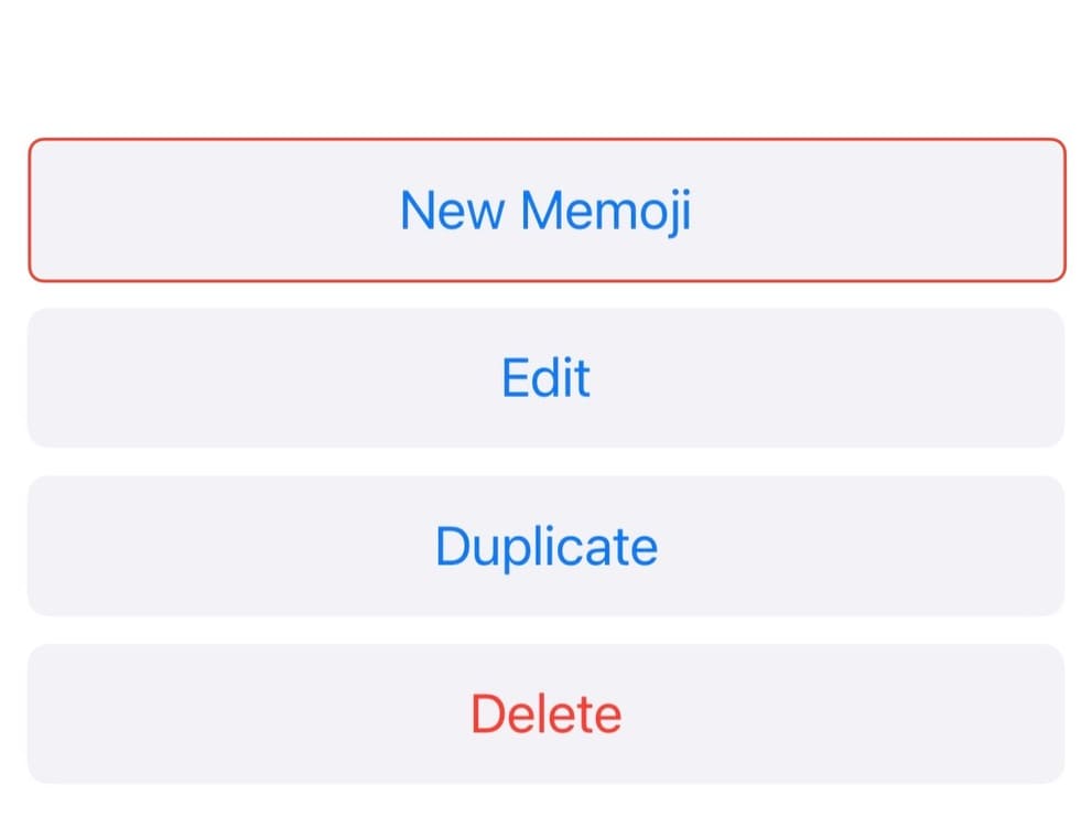 ミーモジクリエーター - iPhone - ステップ3 - 新しい絵文字を作成する