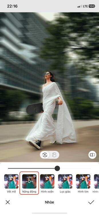 motion blur-Thêm hiệu ứng năng động