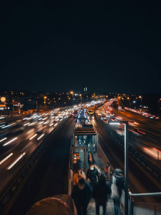 motion blur-Motion blur đèn đường xe