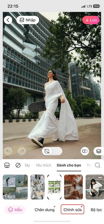 motion blur-Chọn tính năng motion blur trên BeautyPlus 01