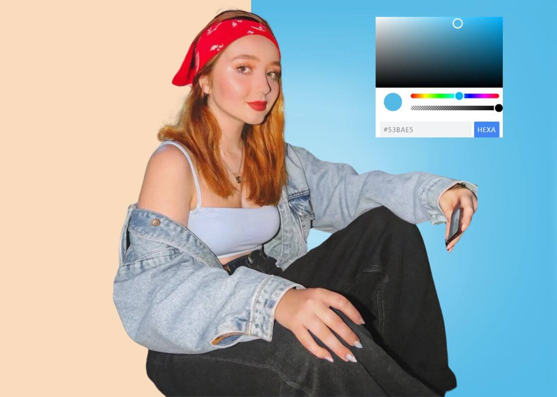 Add Blue Background to Photo Online