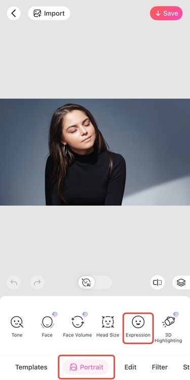 open eyes in photo-the first way-step1