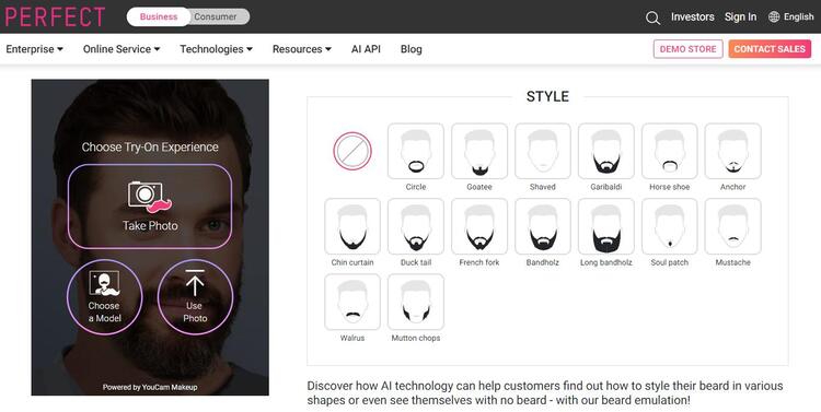 Perfect’s ai Beard Generator