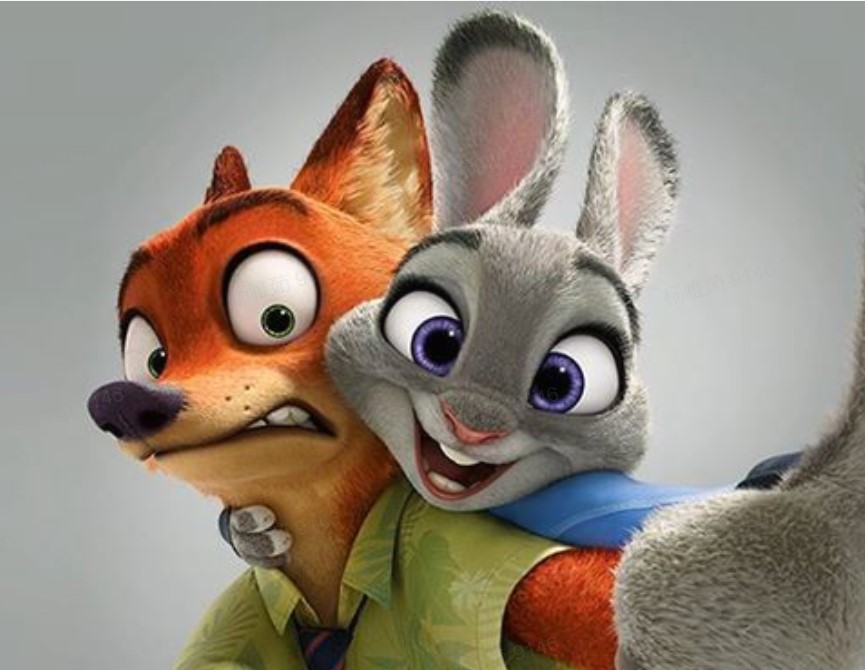 Photo Booth - Zootopia Nick and Jude-before
