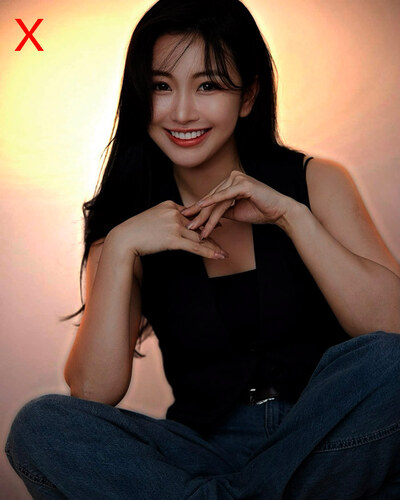 포토부스 조명이 잘못됨