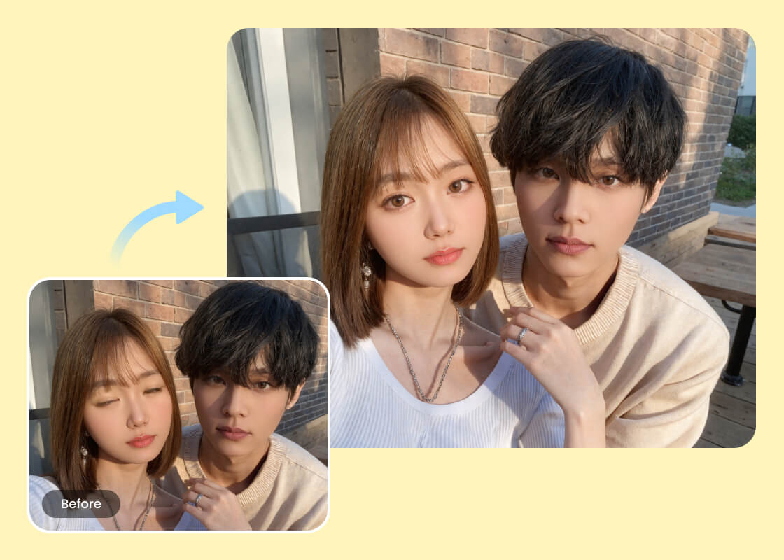 BeautyPlus Open Eyes in Photo