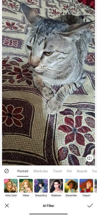 Pop art generator-ai filter option-step 3