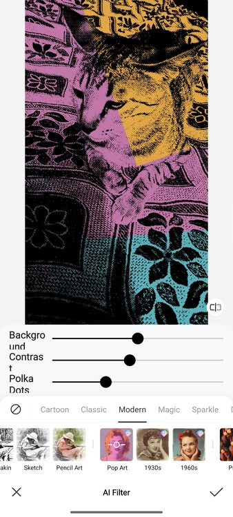 Pop art generator-pop art filter-step 4