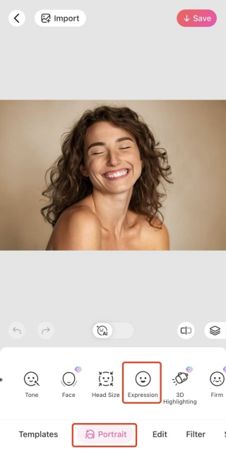 open eyes on app feautre