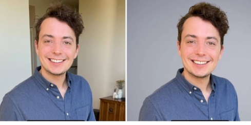 professional headshot-change background