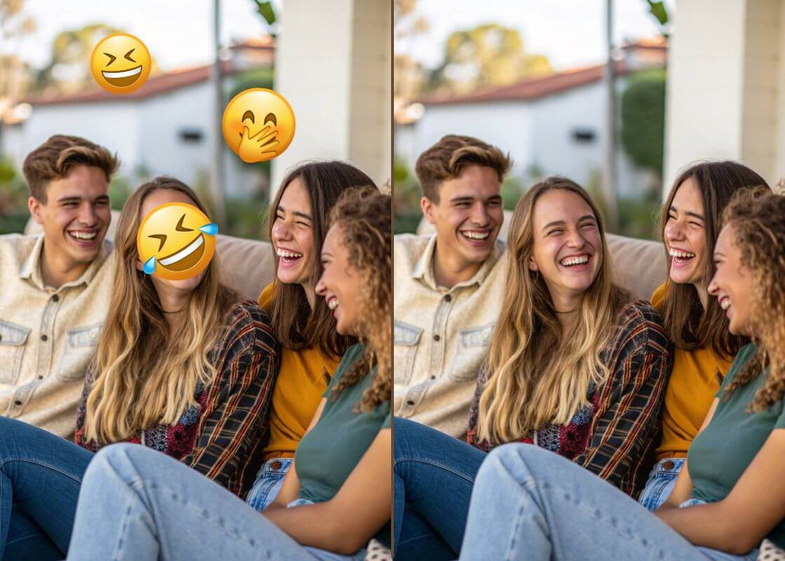 BeautyPlus emoji remover