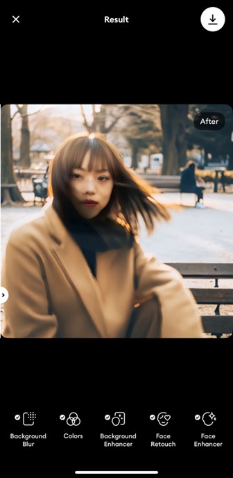 Remini-8 แอพและเว็บไซต์ปรับภาพชัด-after