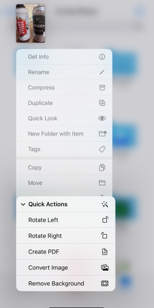 remove the background iPhone photo using Files app 04