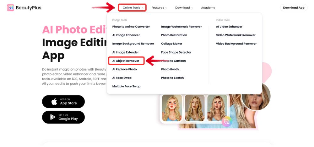 Remove Beard From Photo-ai object remover tool