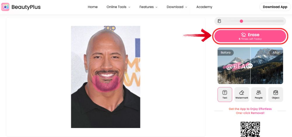 Remove Beard From Photo-erase