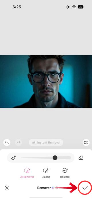 save the changes made to your phot