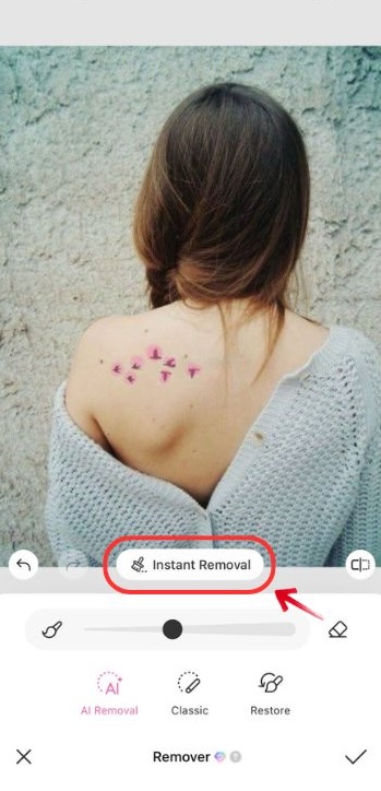 remove tattoo from photo-instant removal