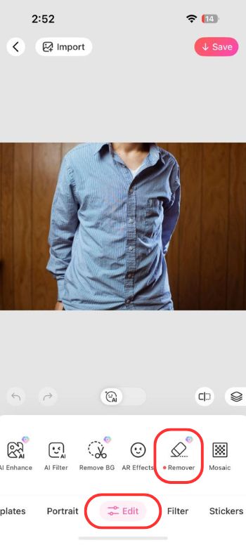 Remove Wrinkles Photo Online Free - BeautyPlus App Clothing - 02