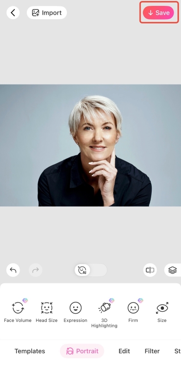 Remove Wrinkles Photo Online Free - BeautyPlus App Facial - step6