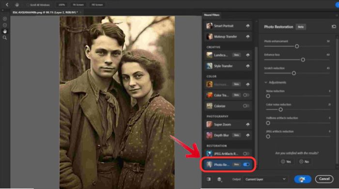 Restore Old Photos Using Photoshop -04