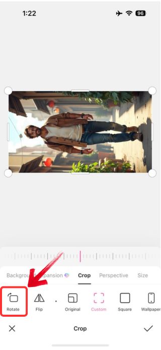 Rotate a Picture with BeautyPlus - 06