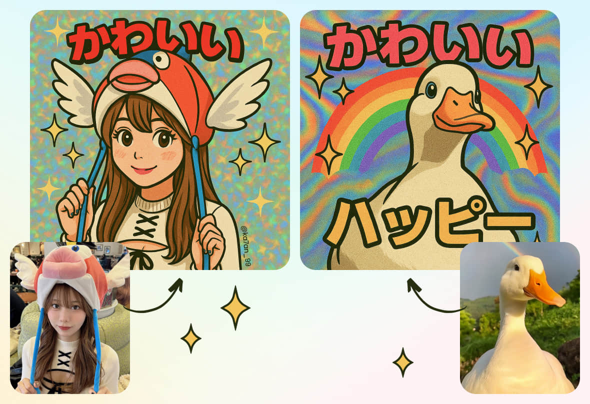 ビックリマン風シール