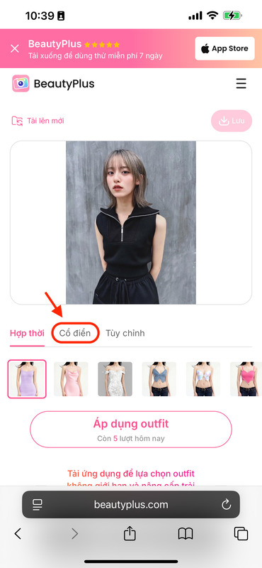 ghép áo sơ mi vào ảnh trên điện thoại-Chọn trang phục áo sơ mi cổ điển
