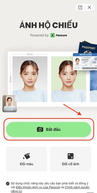 ghép áo sơ mi vào ảnh trên điện thoại-Chọn tính năng ảnh thẻ