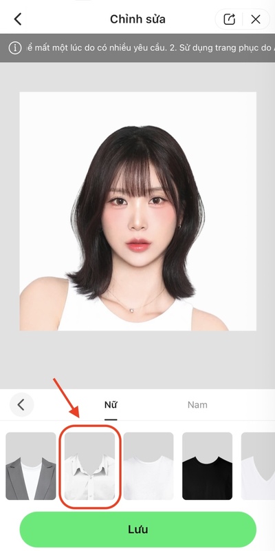 ghép áo sơ mi vào ảnh trên điện thoại-Chính năng ghép áo sơ mi chân dung