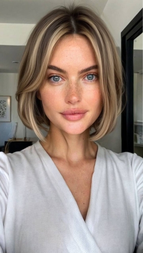 Short Hair Filter - blond girl after