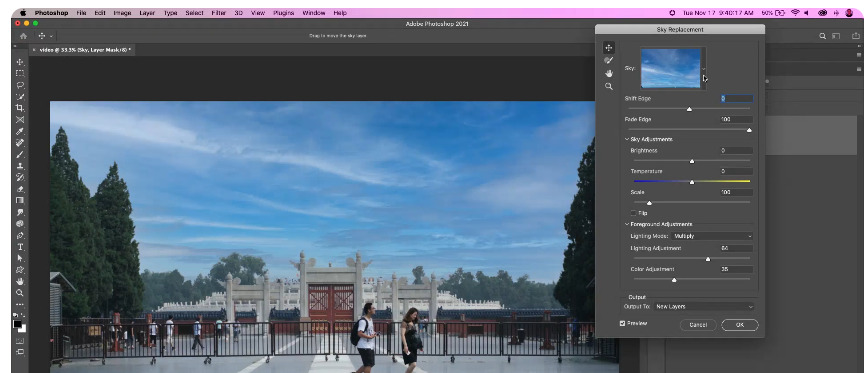 sky photo editing-photoshop 5