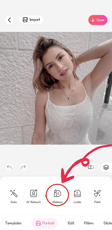 BeautyPlus app- How to Change Eyebrow-step 3