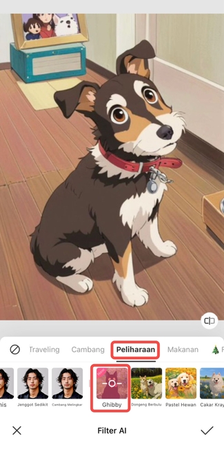 studio ghibli style-beautyplus app-step 2