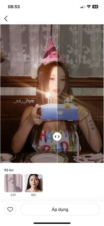 chụp ảnh trước gương đèn flash-Áp dụng template 01