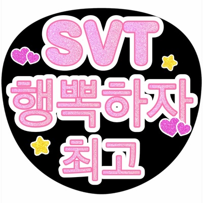 우치와 세븐틴 팬 응원